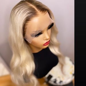 Beautiful Blonde Human Hair Lace Frontal Wig